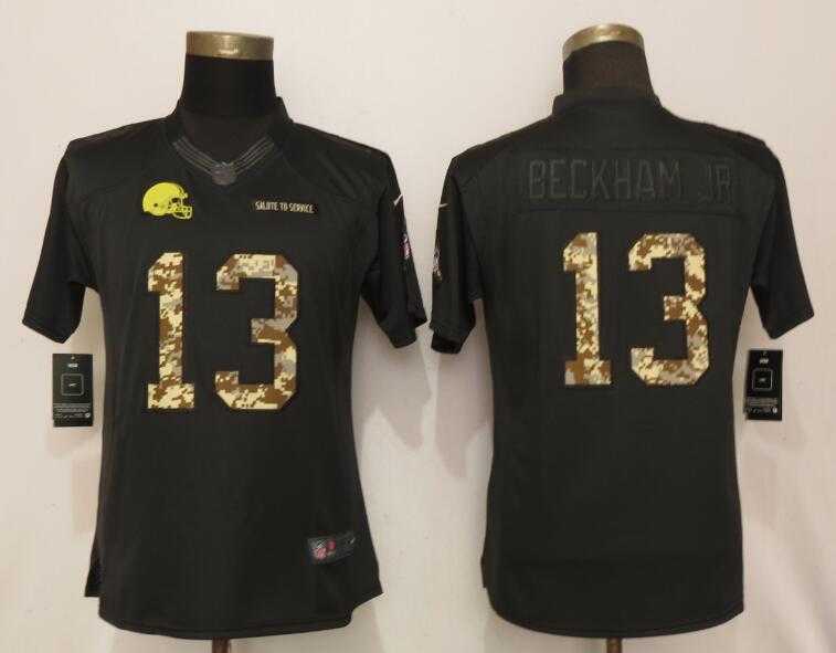 Women Nike Browns 13 Odell Beckham Jr Black Camo Salute to Service Limited Jersey,We sell and wholesale Women Nike Browns 13 Odell Beckham Jr Black Camo Salute to Service Limited Jersey on line form chian!